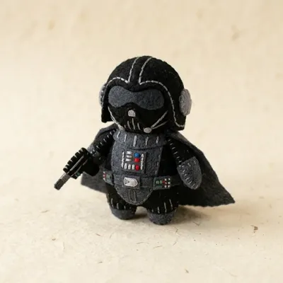 Darth Toeder toe puppet front view