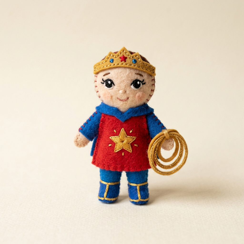 Wonder Toe-man toe puppet front view